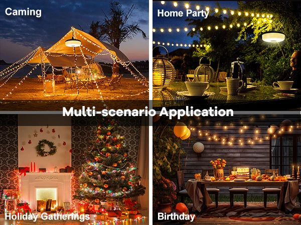 Kla-Fcob Waterproof Rechargeable LED String Lights For Outdoor Camping