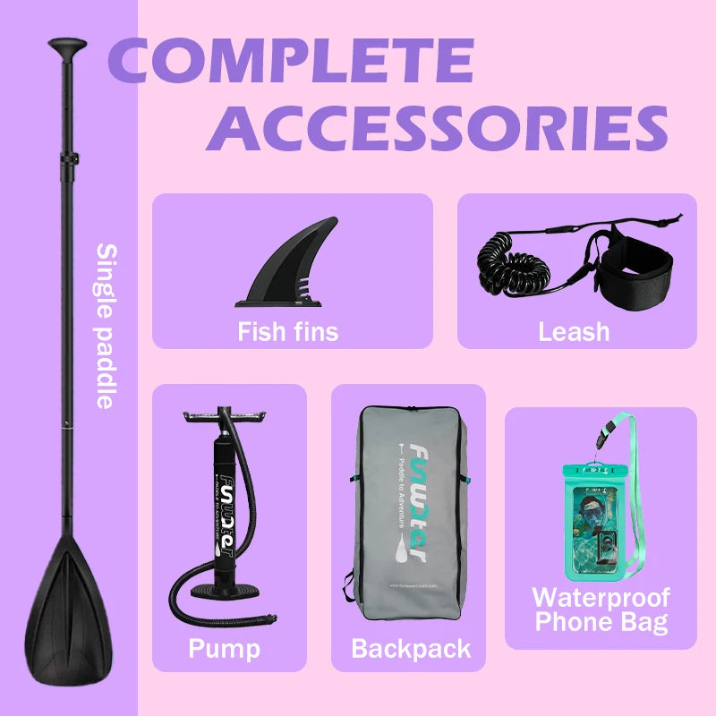 Funwater Inflatable Stand Up Paddle Board With Accessories