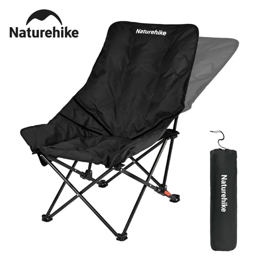Naturehike Sea Star Recliner Outdoor Folding High Back Moon Chair 2-Position Adjustable Portable Camping Chair for Relaxing Foldable Leisure Travel Furniture Picnic
