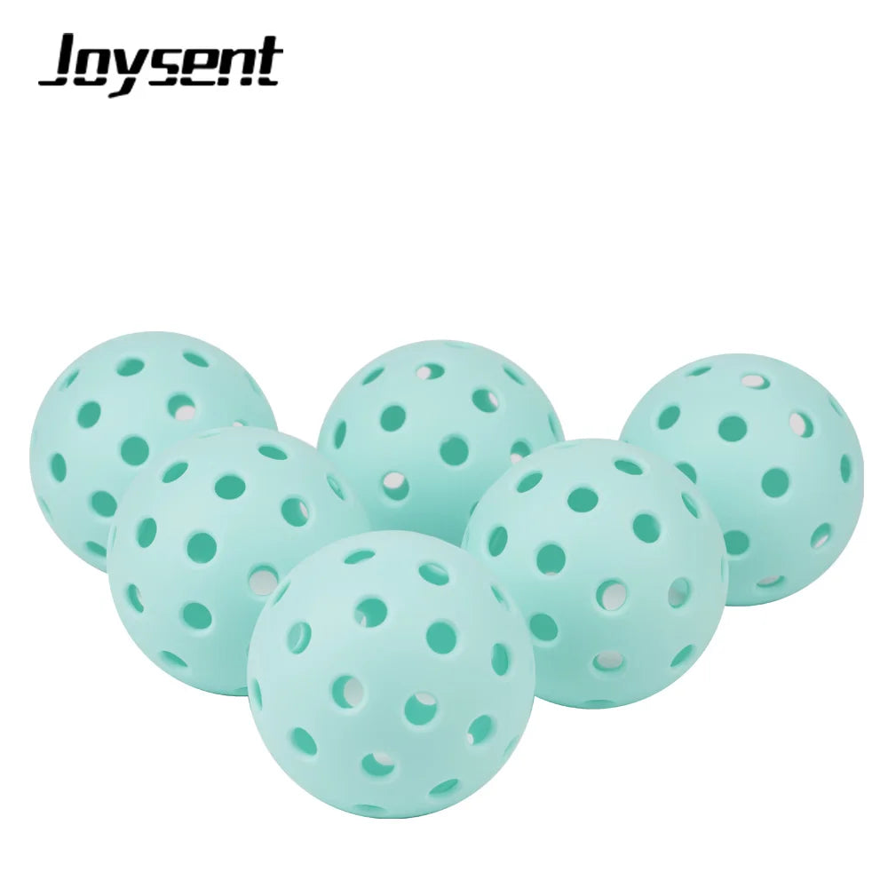 Joysent Durable Outdoor Pickleball Balls 40 Holes 74mm Training Paddle Ball TPE Plastic Competition Practice Light Blue