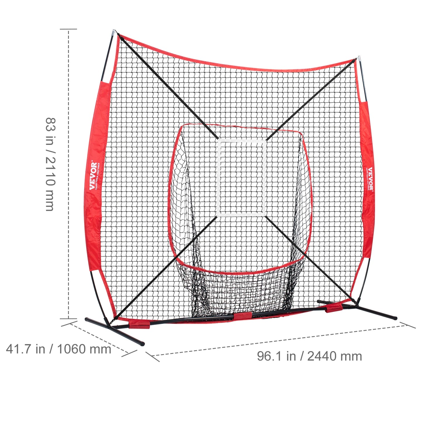 SucceBuy Baseball Softball Practice Net Hitting Batting Catching