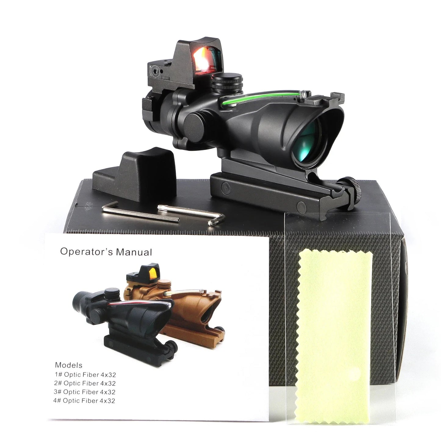 Nabila Adjustable Red Dot And 4x Scope For Hunting On 20mm Rail