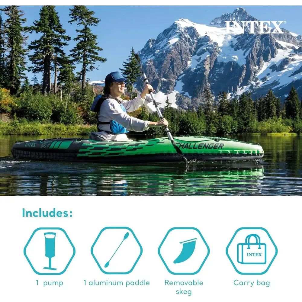 Inflatable Kayak Deluxe Series With Paddles And Pump