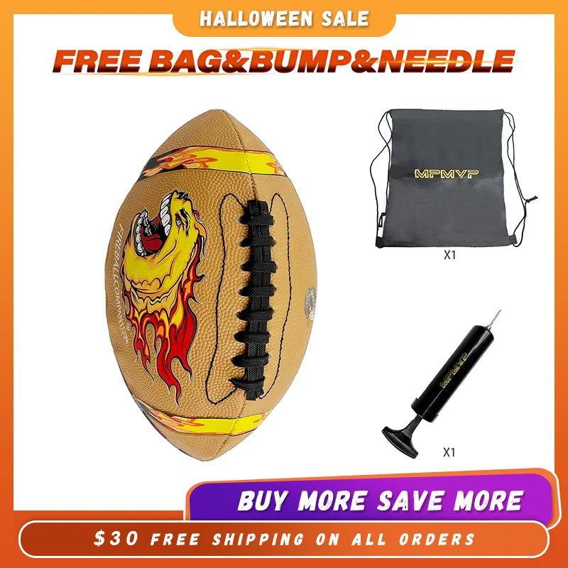 Durable Light Up Rubber American Football For All Weather Play