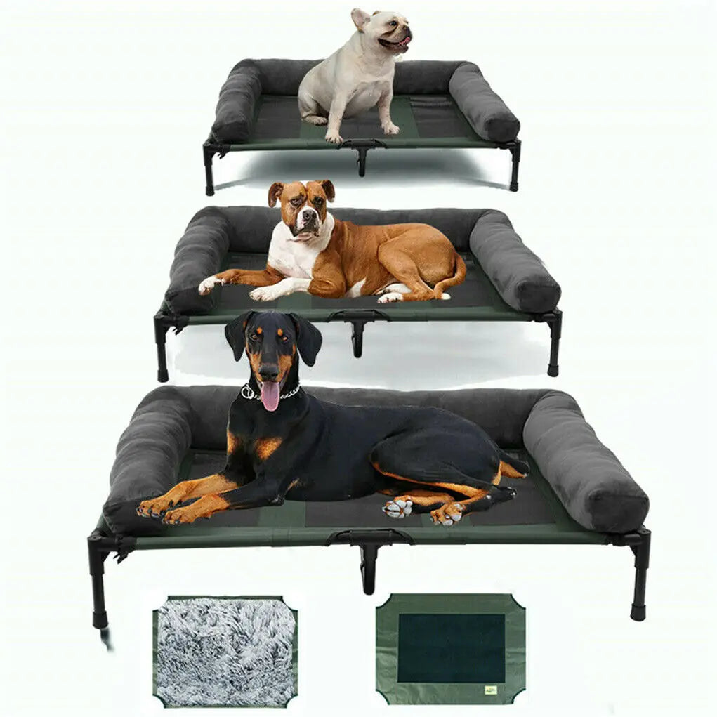 BINGOPAW Elevated Pet Bed Detachable Bolster For Dogs And Cats