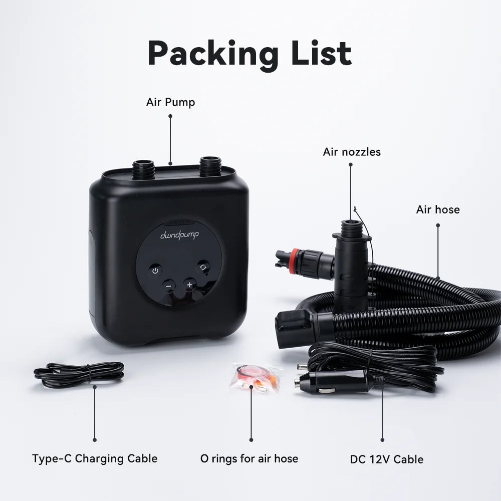 Electric Rechargeable SUP Pump for Paddle Boards and Kayaks