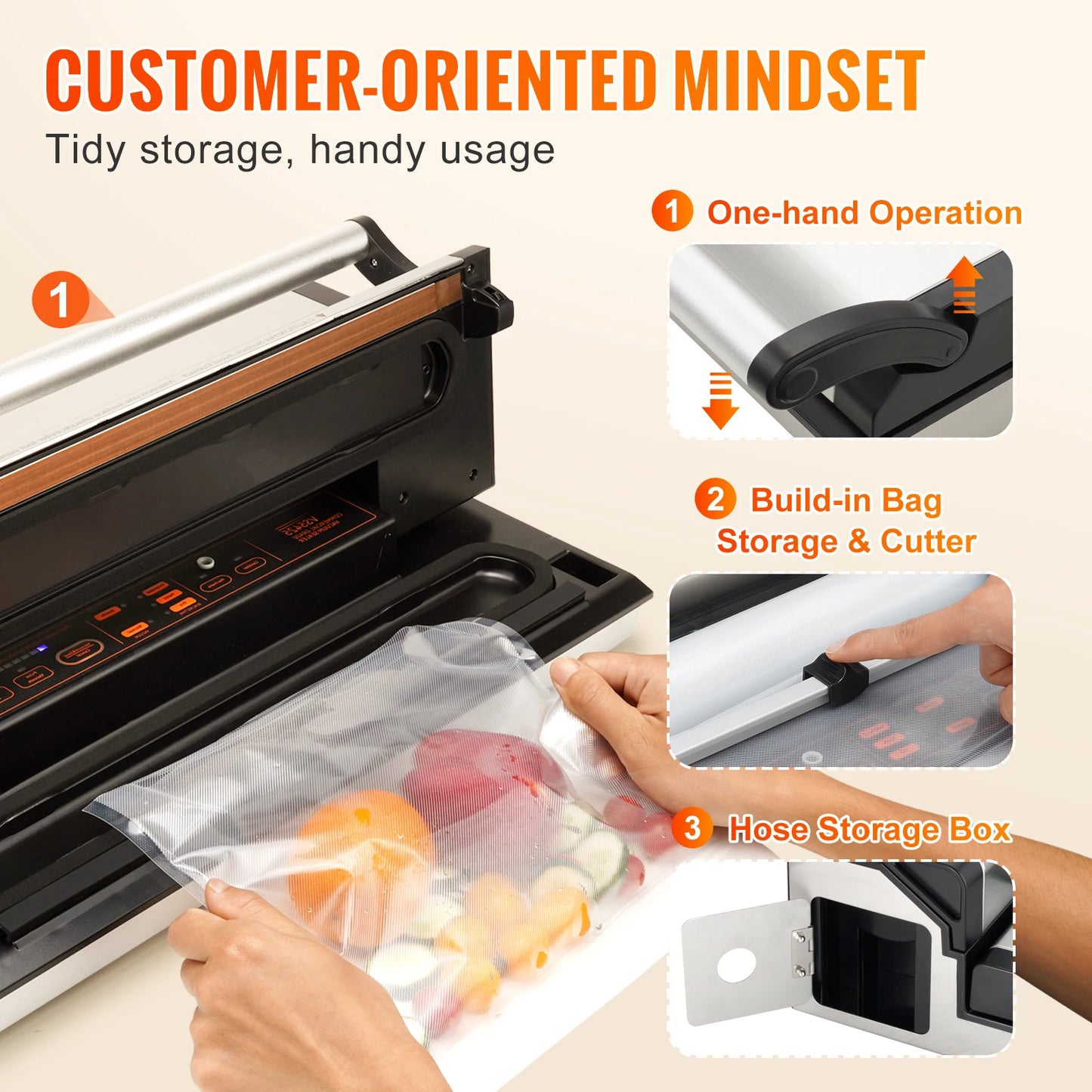 Succebuy Commercial Vacuum Sealer Machine Multifunctional For Home Kitchen