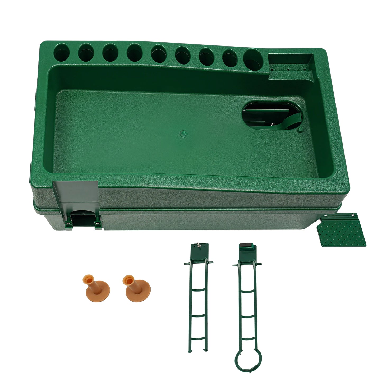 Automatic Golfball Dispenser, Golf Ball Dispenser, Golf Ball Feeder Practice Machine, Heavy Duty ABS Material, 9 Golf Club Storage Slots, Muscle Exercise Swing Trainer, Indoor Outdoor Golf Training Equipment for Home Range Fi