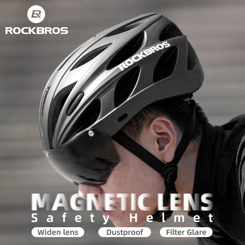 ROCKBROS Bike Helmet EPS Integrally Molded Breathable Lightweight Safety