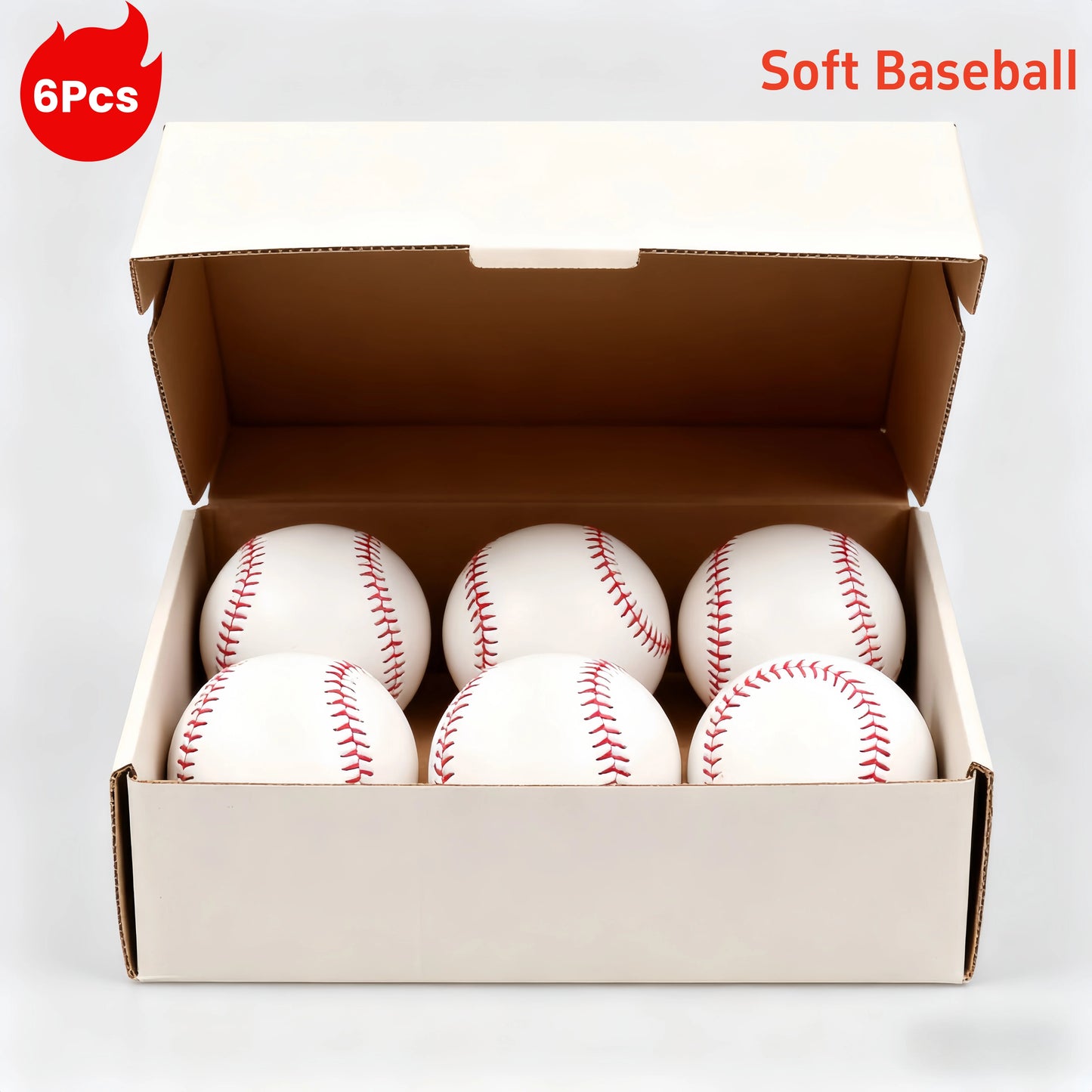 Nine inches Baseball Softball Hardball Training Balls Handmade Baseballs Hard&Soft Baseball Outdoor Practice Team Game