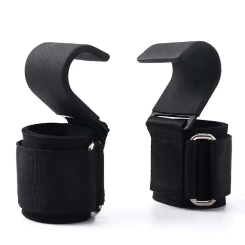 Non Slip Weight Lifting Hooks Pair For Deadlifts And Pull Ups
