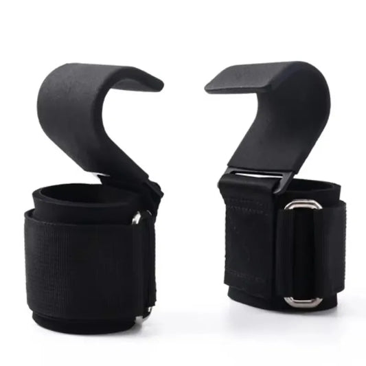Non Slip Weight Lifting Hooks Pair For Deadlifts And Pull Ups