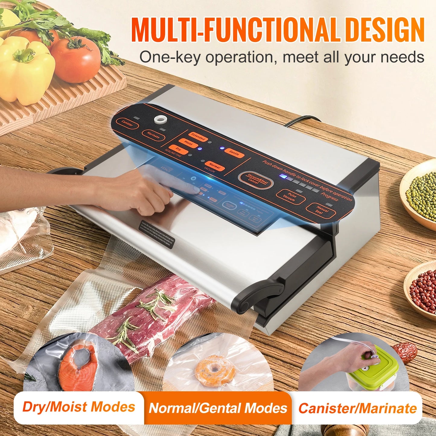 Succebuy Commercial Vacuum Sealer Machine Multifunctional For Home Kitchen