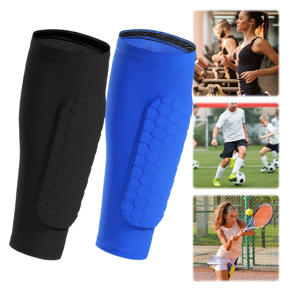 Soccer Shin Guards Calf Compression Sleeve Comfortable Sports Shin Splints Non Slip Leg Support Sleeve for Football Basketball