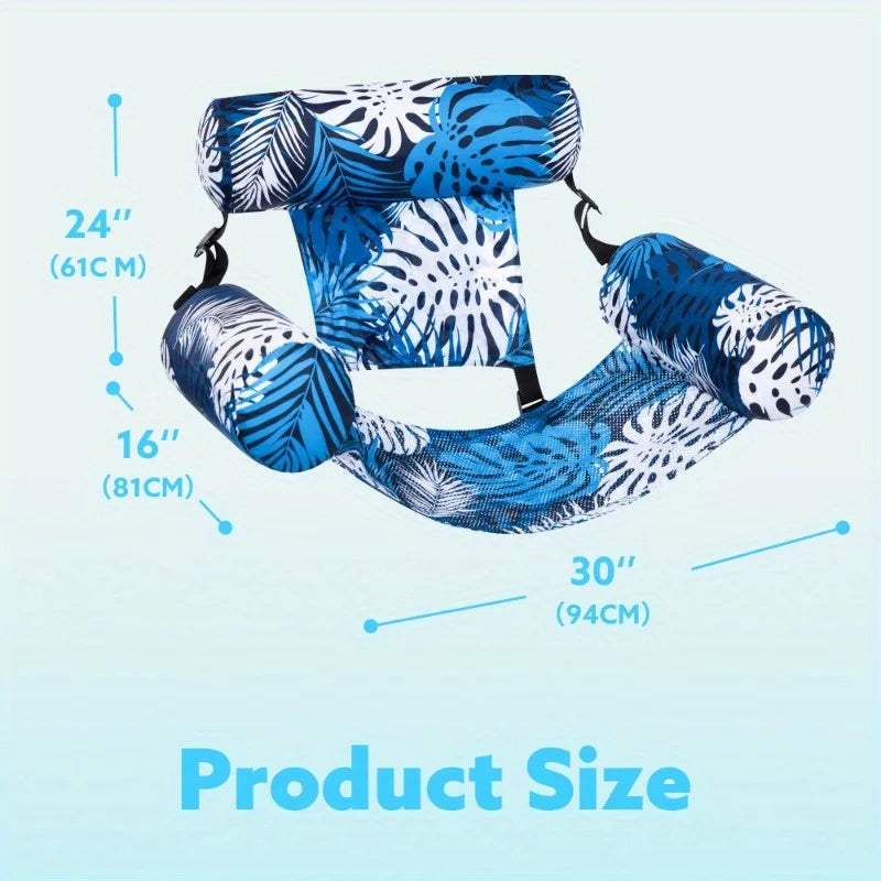 JOYFY 1/2 Pack Inflatable Pool Chair Leaf Floating Lounger for Adult Inflatable Pool Float Water Summer Party Beach Lake Chair