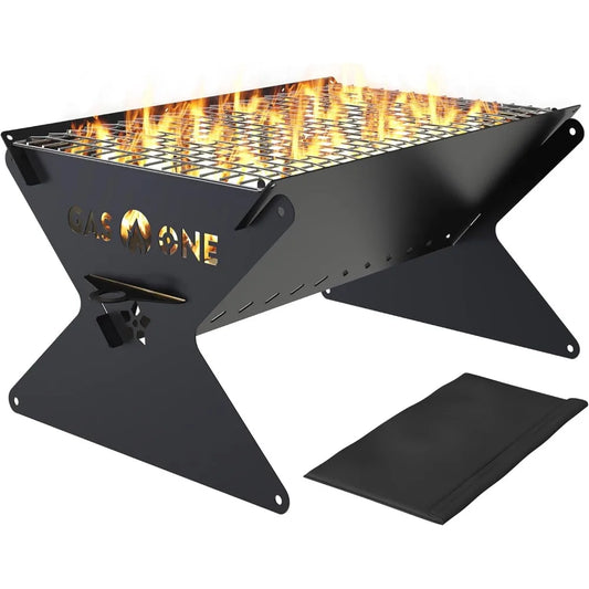 NBVCX Foldable Charcoal Grill For Camping And Backyard Cooking