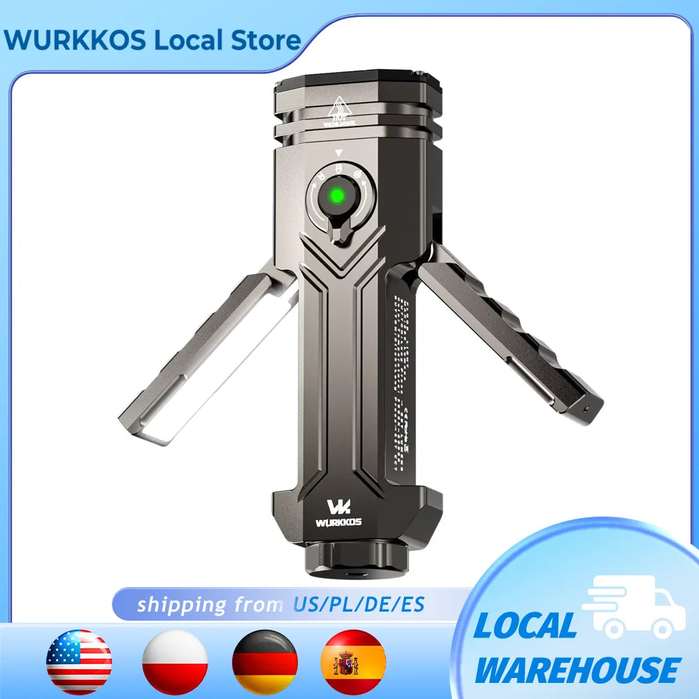 Wurkkos HD02 LED Camping Lamp Portable Searchlight 3200 Lumens