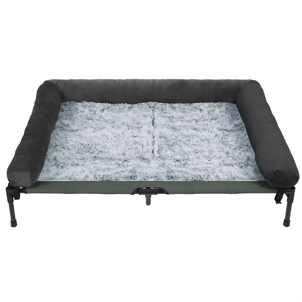 BINGOPAW Outdoor Elevated Cooling Dog Bed Lounger for Camping
