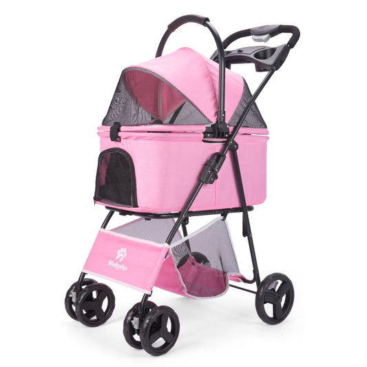 3 In 1 Pet Stroller With Removable Carrier For Small And Medium Dogs Cats