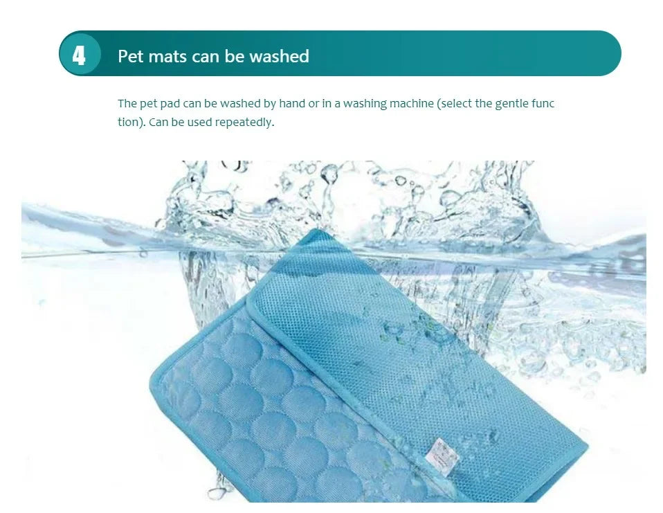 Dog Cooling Mat Self Cooling Pad For Pets Bed Cat Ice Pad