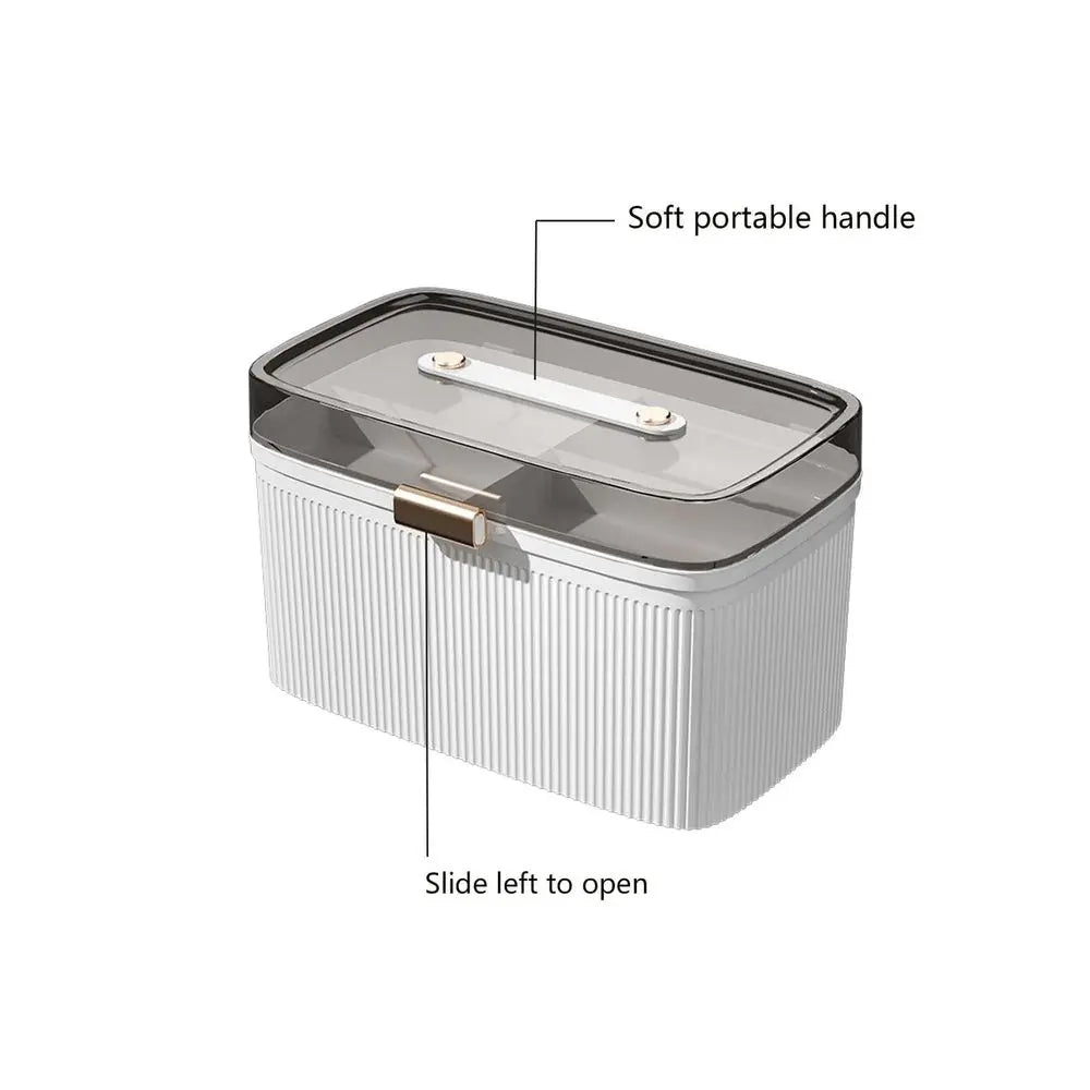 Portable Household Medical Box, Medicine Storage Organizer For Family Emergency And First Aid Kit