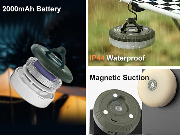 Kla-Fcob Waterproof Rechargeable LED String Lights For Outdoor Camping