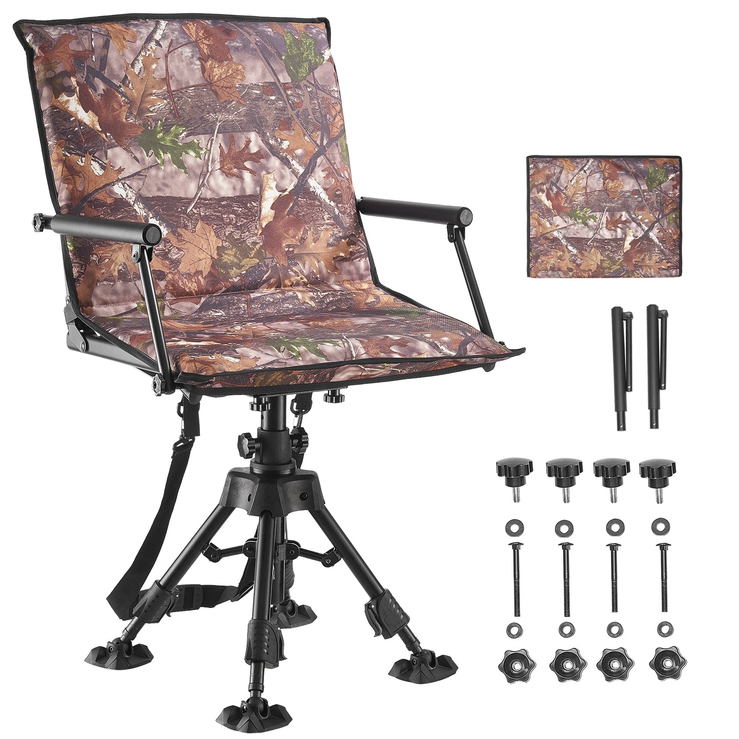 360 Degree Silent Swivel Blind Hunting Chair For Camping