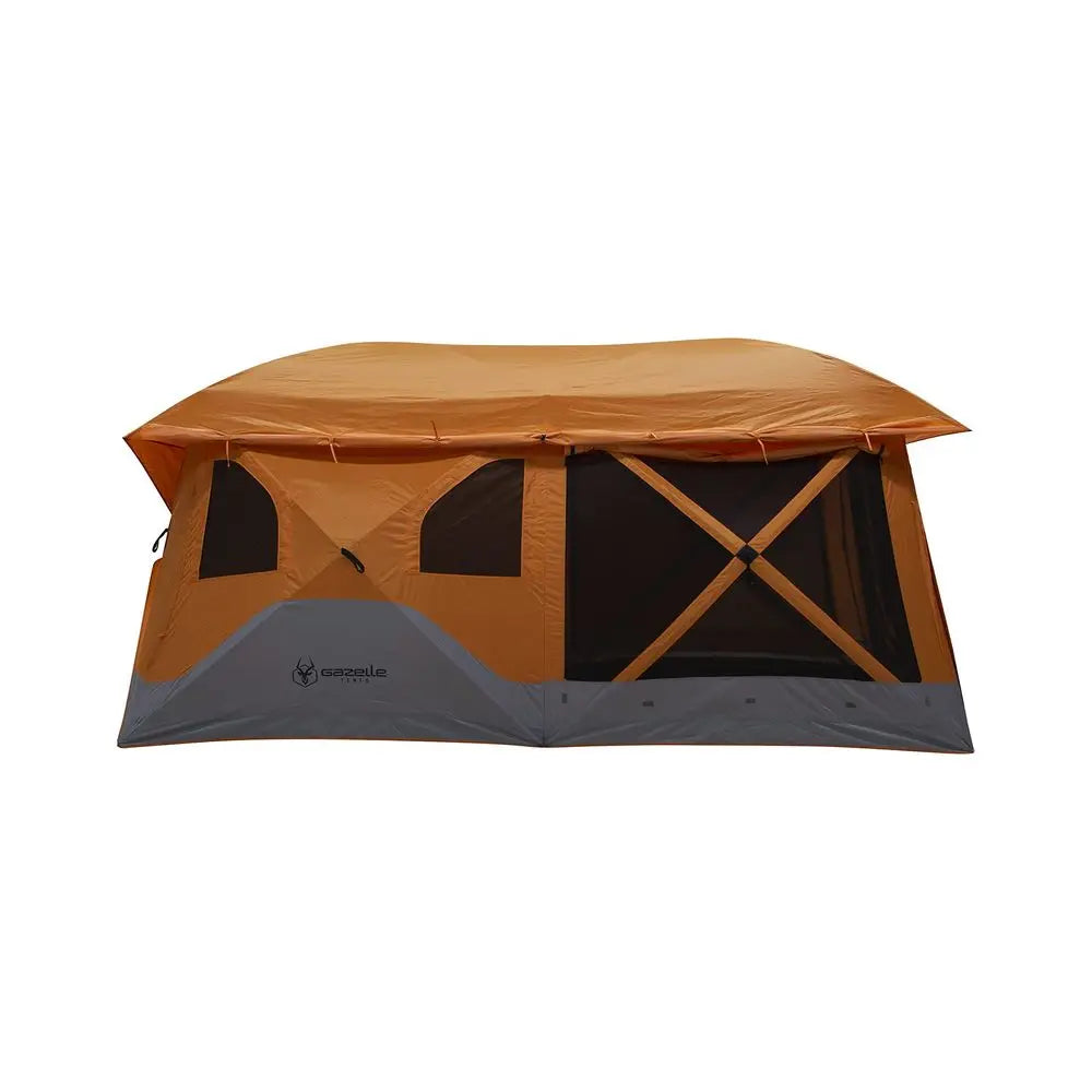 T4 Plus Extra Large 4 to 8 Person Portable Pop Up Outdoor Shelter Camping Hub Tent with Rain Fly amp Extended Screened in Sun R