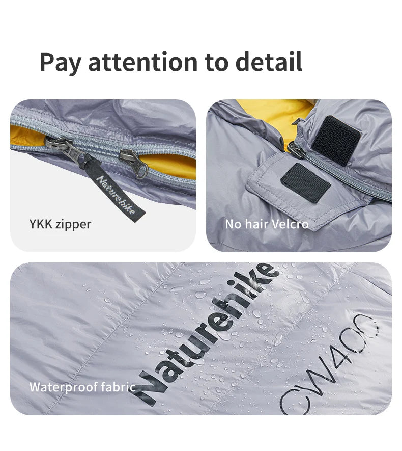 Naturehike Ultralight 650FP Duck Down Sleeping Bag For Hiking Travel