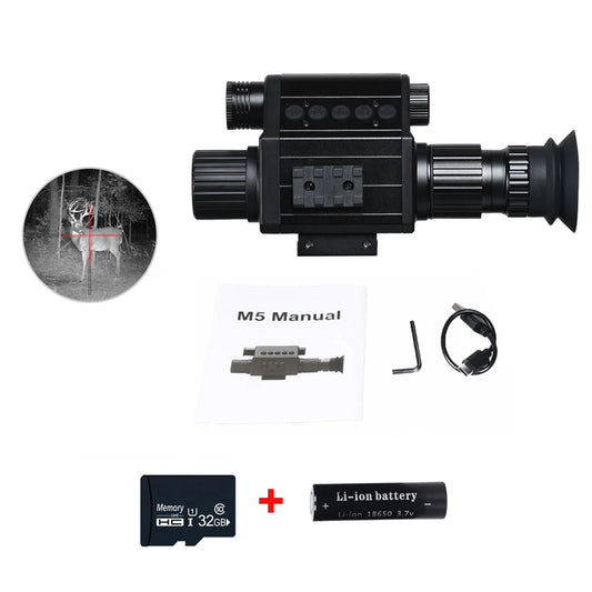 Tensdarcam Megaorei Digital Night Vision Monocular 1080P 940nm IR Scope