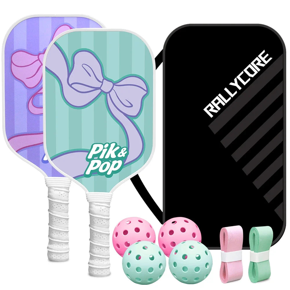 Fiberglass Pickleball Paddle Set | Honeycomb Core for All Levels