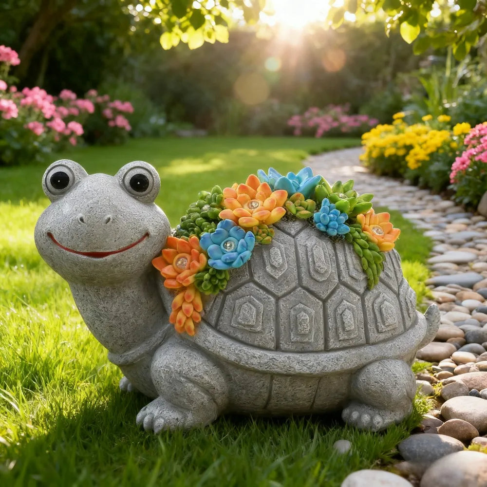 Solar Animal Garden Statue Light for Outdoor Courtyard Decor
