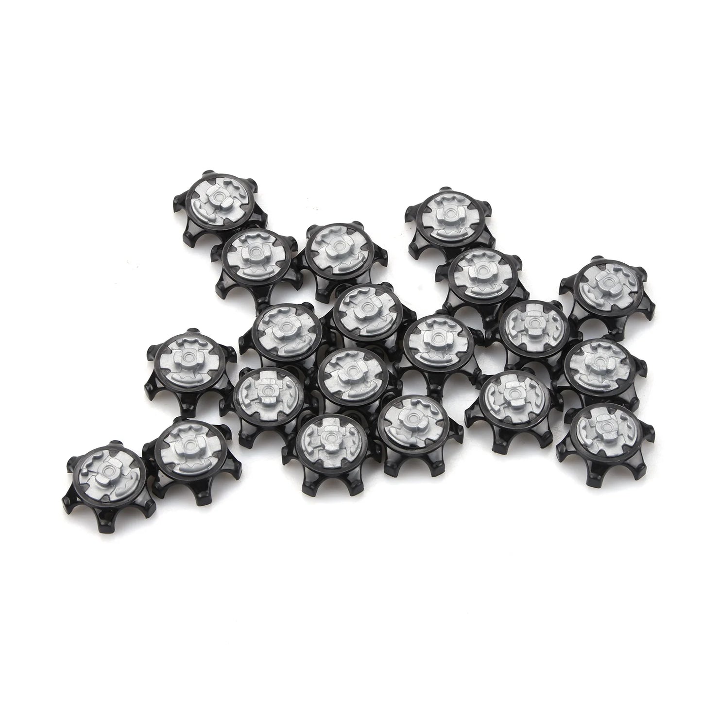 20Pcs Plastic Golf Spikes Pins Cleat Fast Twist For Adida Champ 2.5x1.2cm Golf Shoe Spikes Ultra Thin Durable Replacement Set