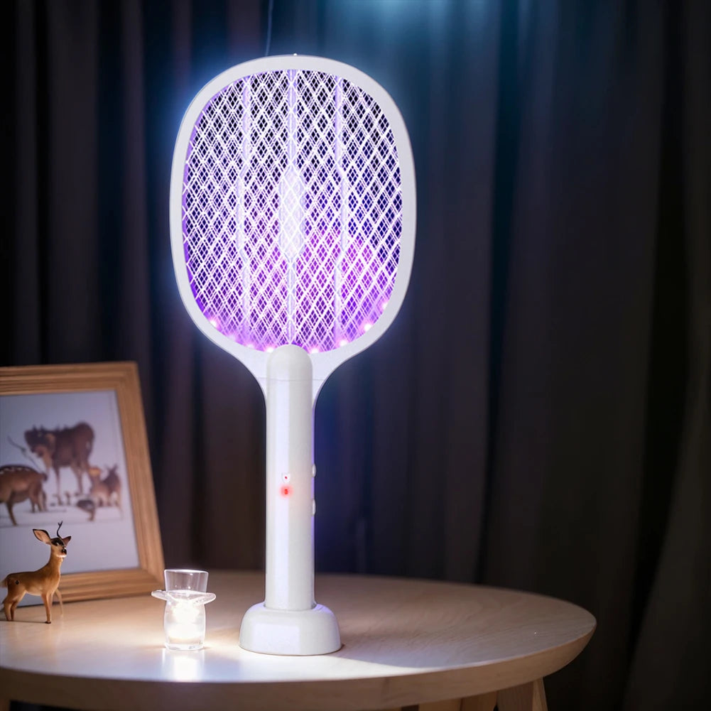 MOJOYCE 2 In 1 Electric Fly Swatter And Mosquito Trap