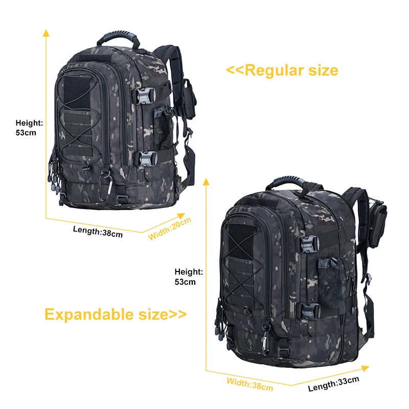 Tactical Backpack Molle Military Daypack for Hiking Camping Travel