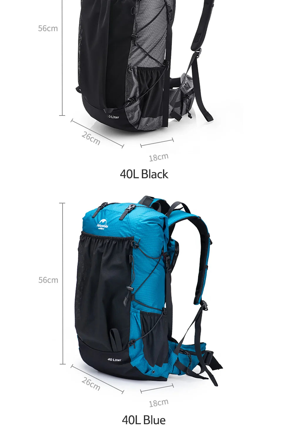 Naturehike Outdoor Mountain Backpack Waterproof With Rain Cover