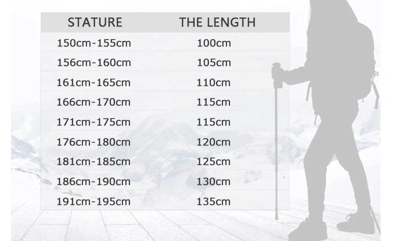 Okhaling Folding Carbon Fiber Trekking Poles For Outdoor Hiking