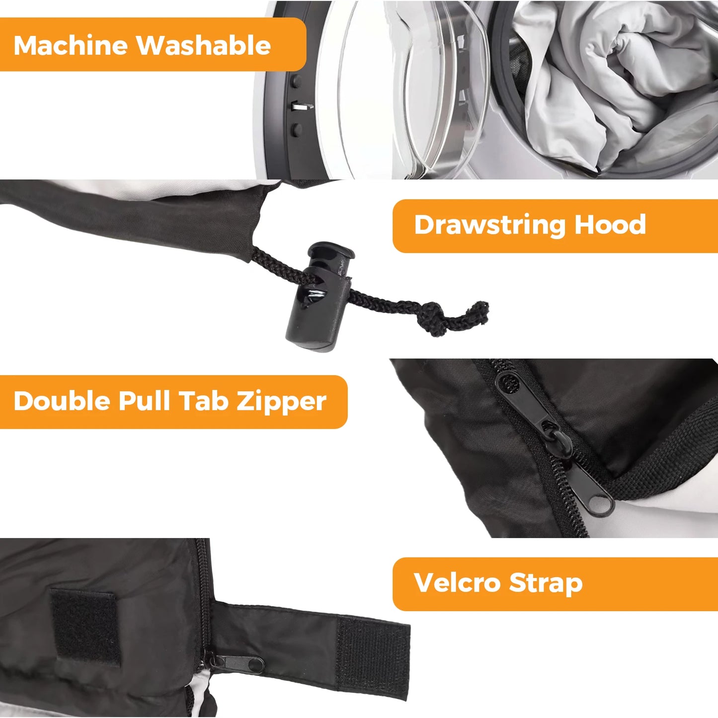 Three Season Portable Double Sleeping Bag For Adults With Pillow