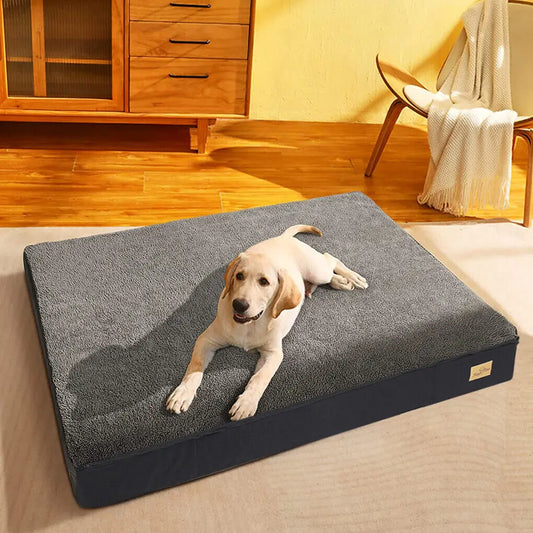 Dog Memory Foam Orthopedic Bed With Washable Waterproof Cover