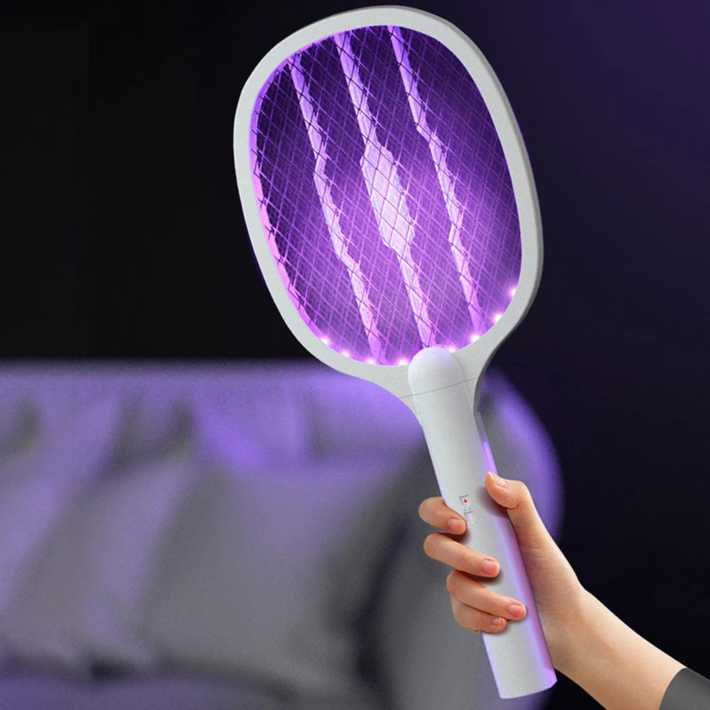 MOJOYCE 2 In 1 Electric Fly Swatter And Mosquito Trap