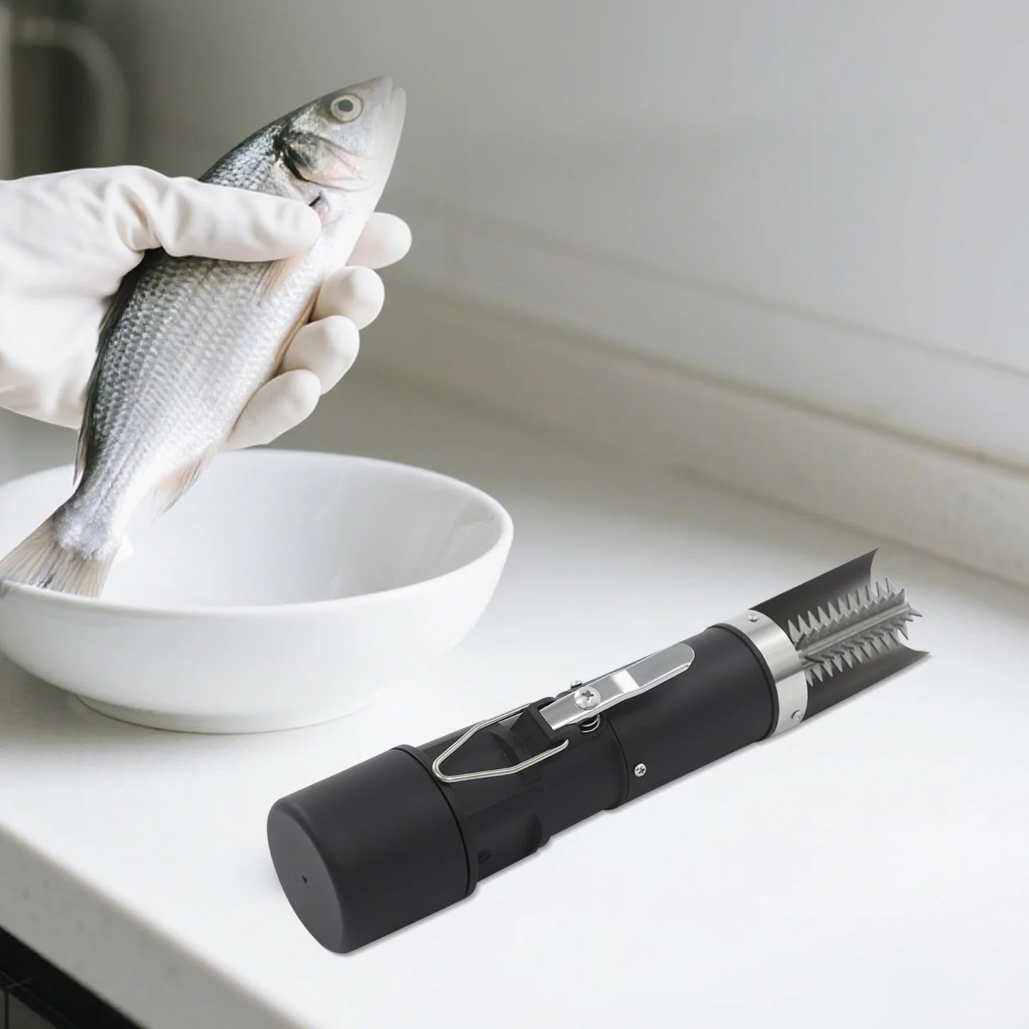 125w 8000mah Electric Fish Scaler Fish Scale Remover With Rechargeable Battery  For Fat Snakehead, Head Fish, Grass Carp