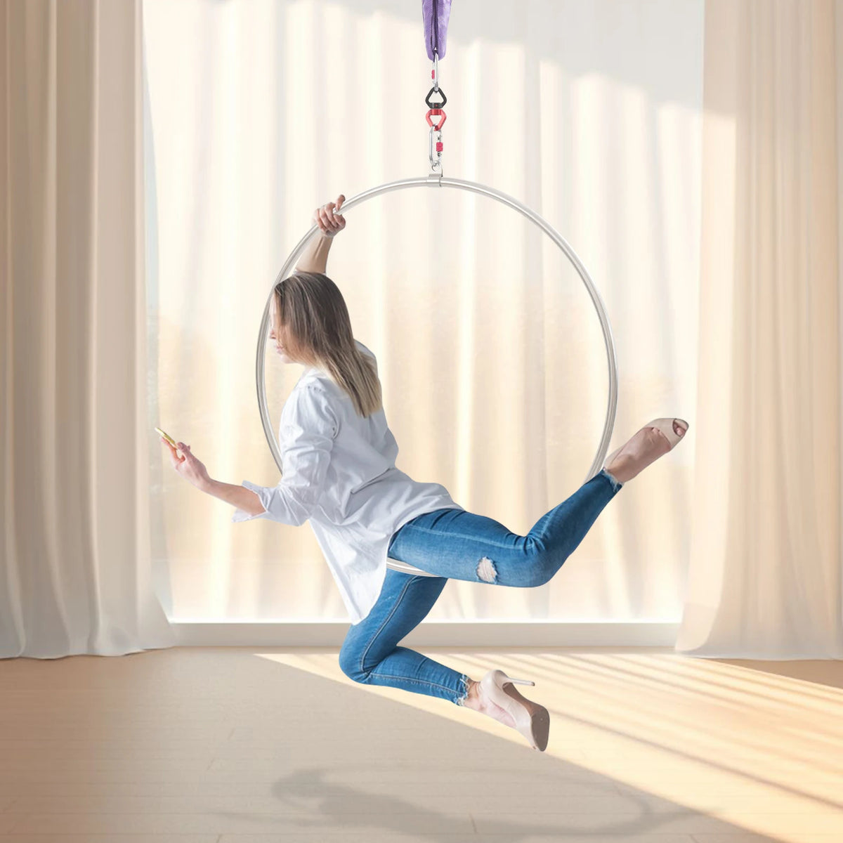 Premium Aerial Hoop Kit For Dance Yoga And Gymnastics
