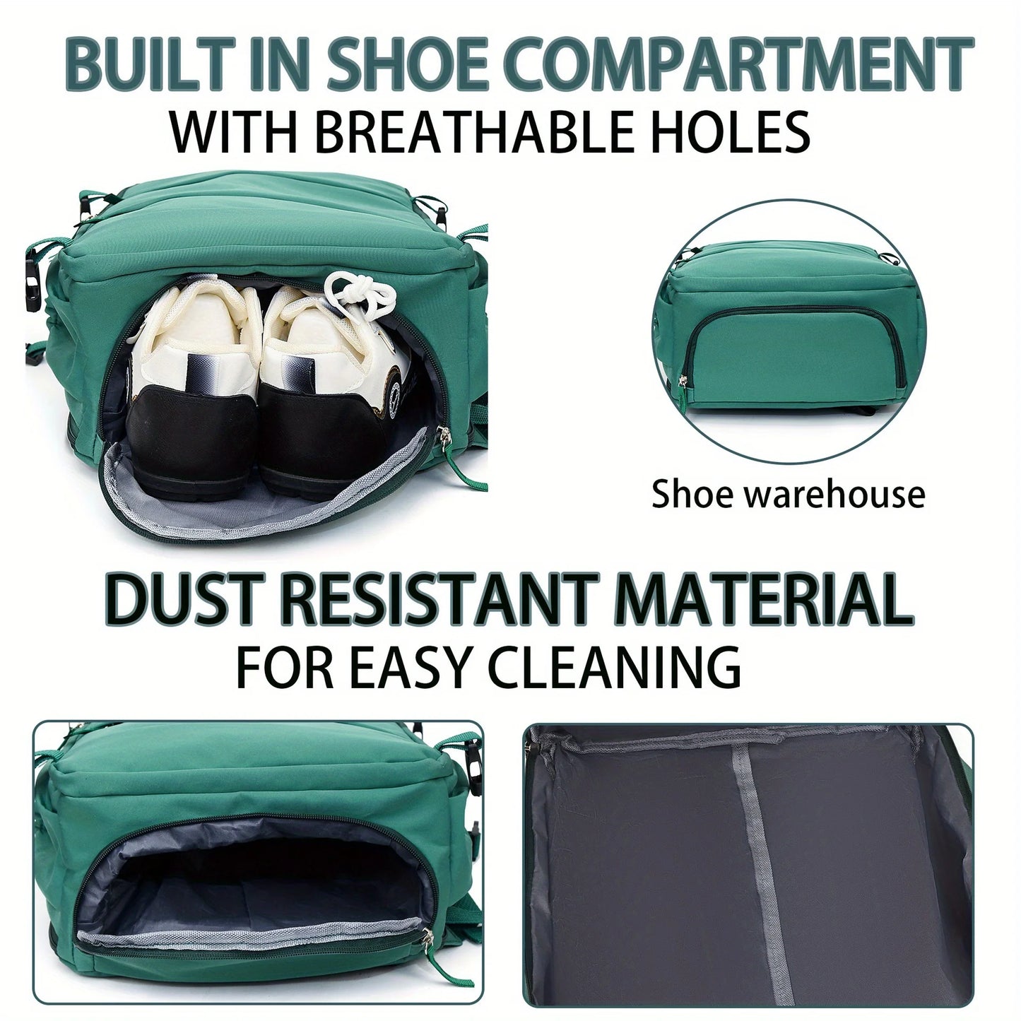 Unisex Hiking Laptop Backpack For Travel And School