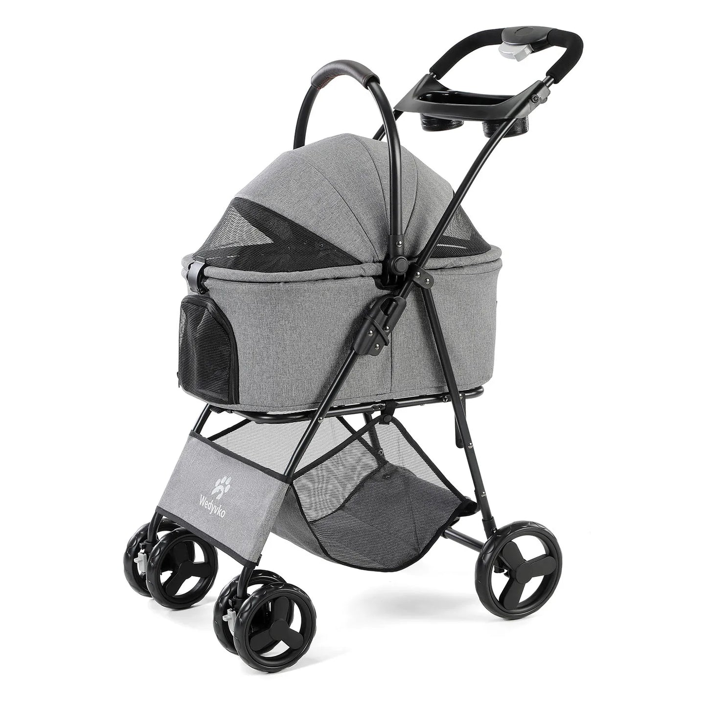 3 In 1 Pet Stroller With Removable Carrier For Small And Medium Dogs Cats