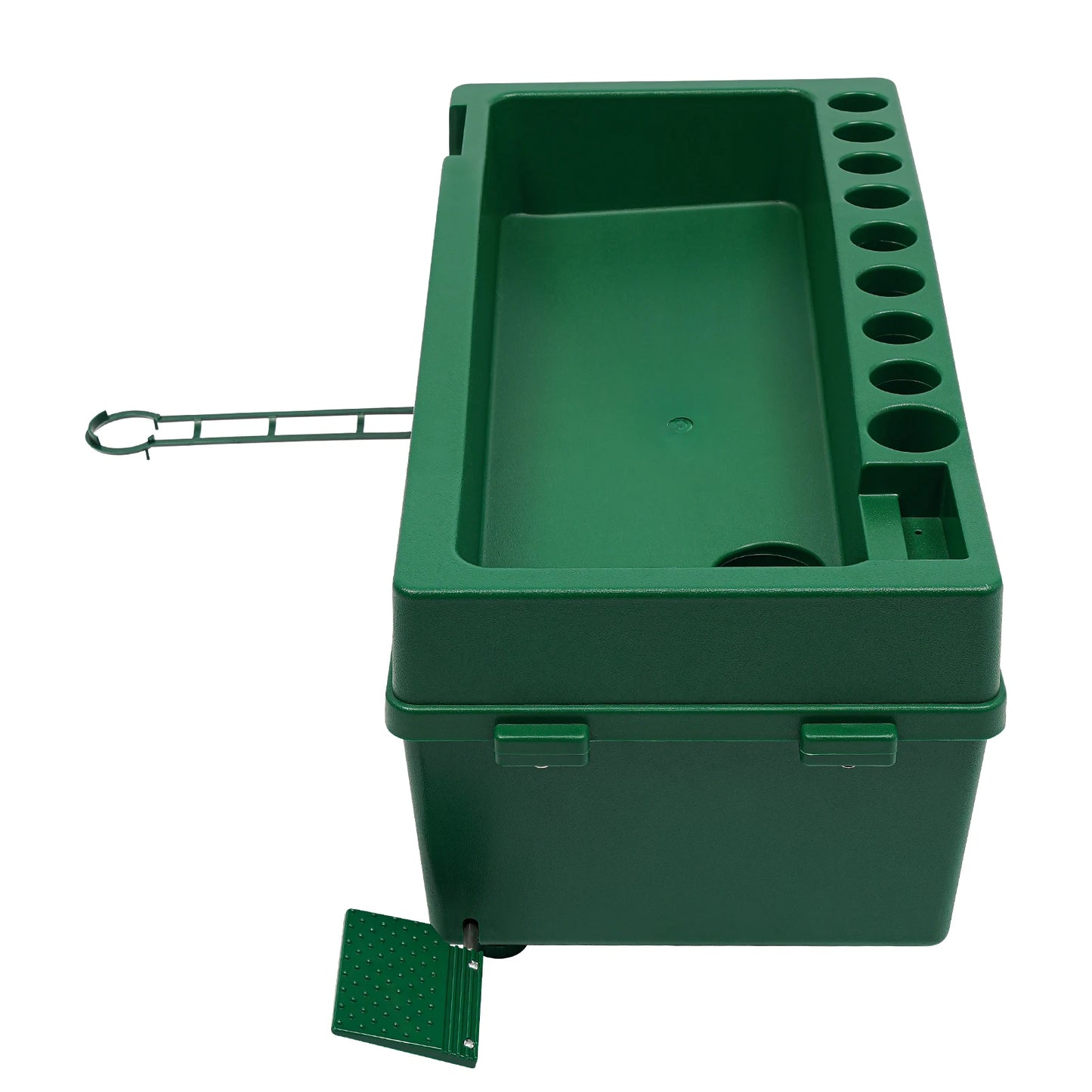 Automatic Golfball Dispenser, Golf Ball Dispenser, Golf Ball Feeder Practice Machine, Heavy Duty ABS Material, 9 Golf Club Storage Slots, Muscle Exercise Swing Trainer, Indoor Outdoor Golf Training Equipment for Home Range Fi