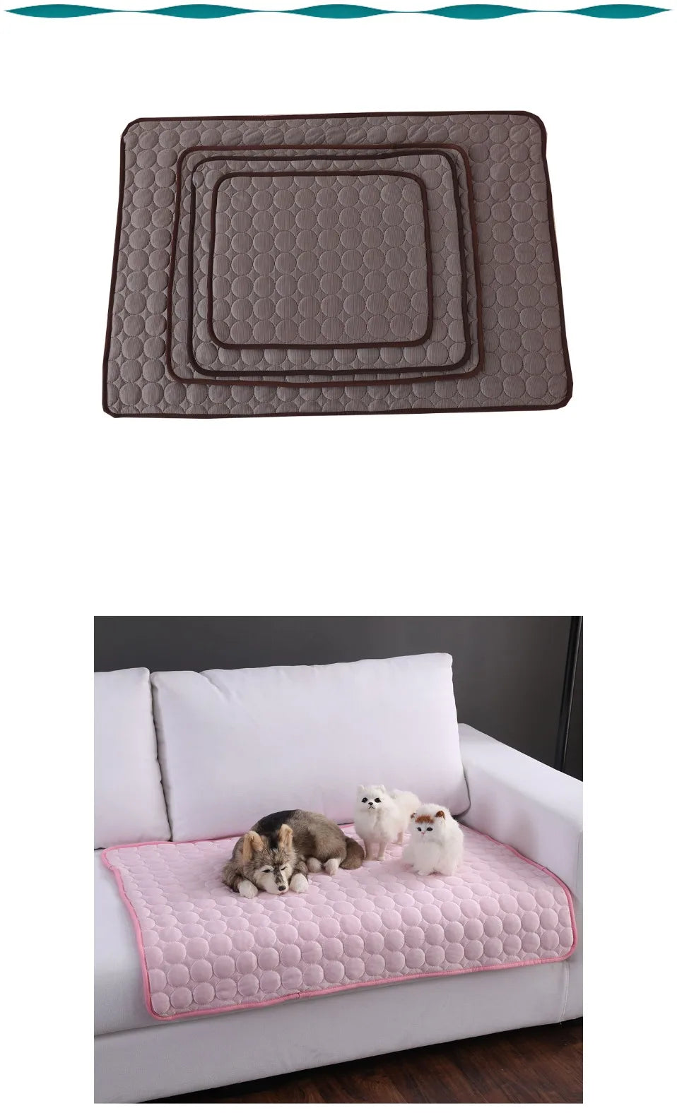 Dog Cooling Mat Self Cooling Pad For Pets Bed Cat Ice Pad