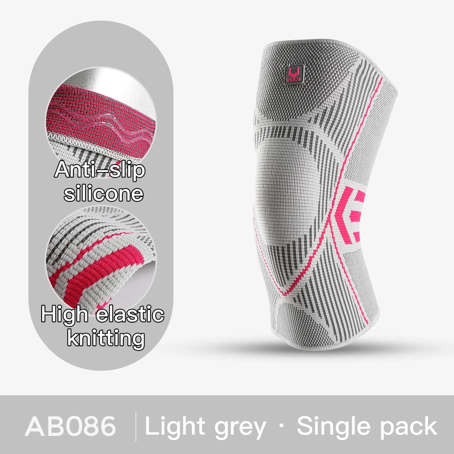 Lightweight Breathable Compression Knee Sleeve For Football Basketball
