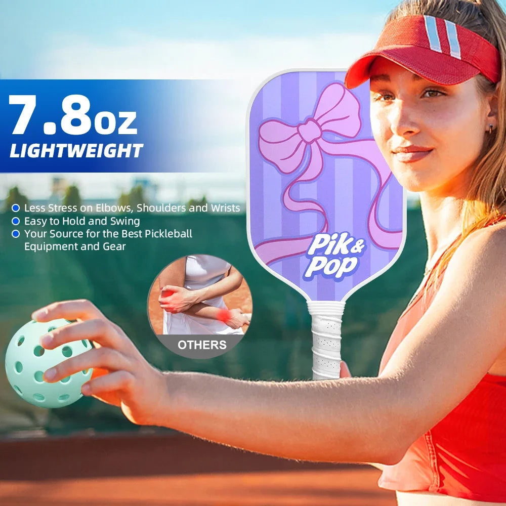 Fiberglass Pickleball Paddle Set | Honeycomb Core for All Levels