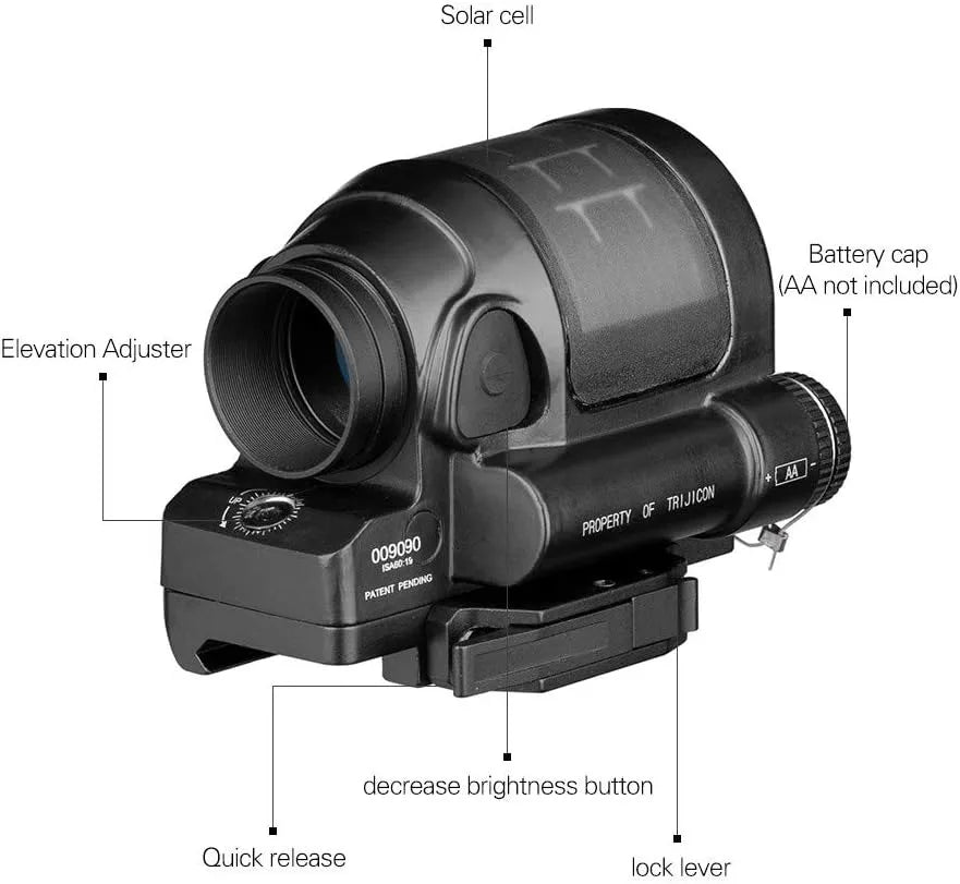 Nabila Solar Red Dot Sight For Rifles With QD Mount
