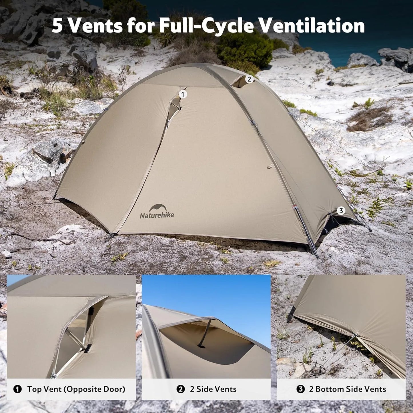 Naturehike Giling PRO 4-Season Dome Tent for Hiking